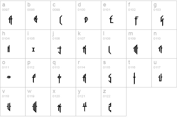 Sorrier Statements Regular lowercase a-z preview