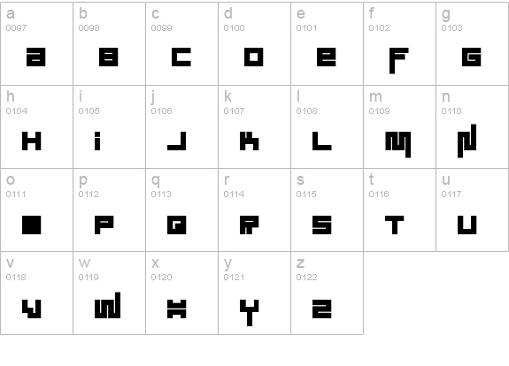 Sound System Regular lowercase a-z preview