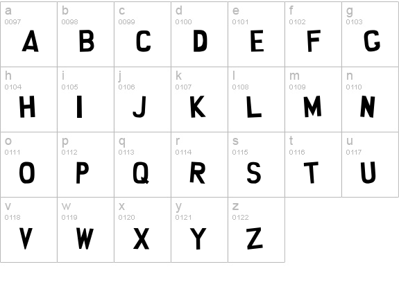 South Park :)Smilie version lowercase a-z preview