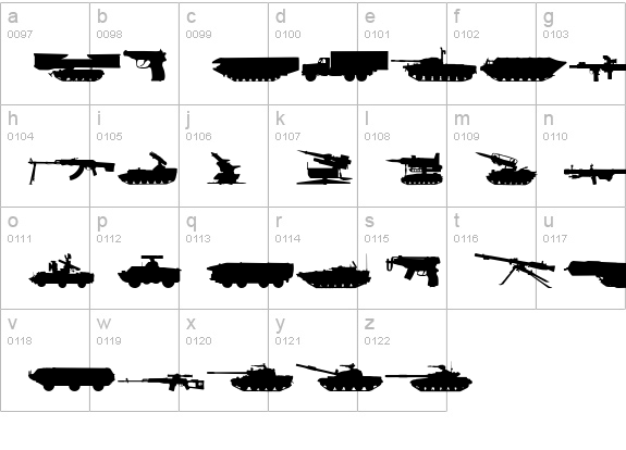 Soviet-Kit lowercase a-z preview