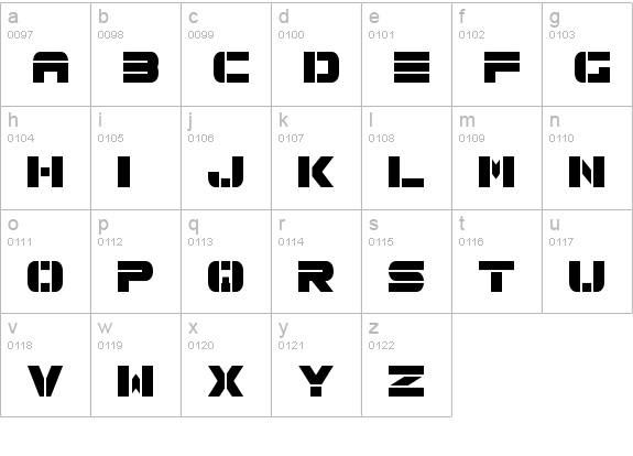 Spac3 tech lowercase a-z preview