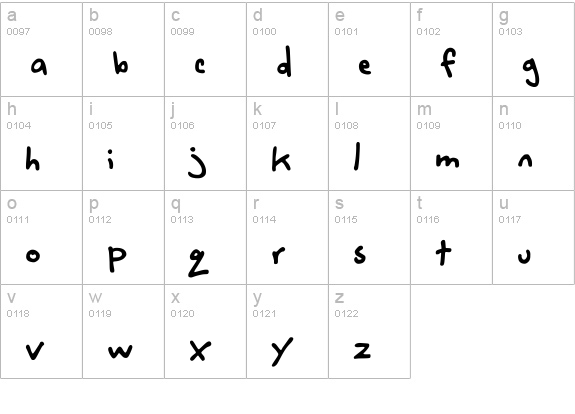 space cowboy. lowercase a-z preview