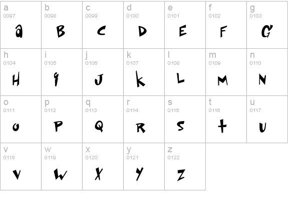 Space Up Yer Life lowercase a-z preview