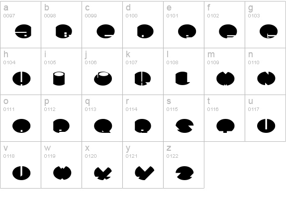 SpaceAce lowercase a-z preview