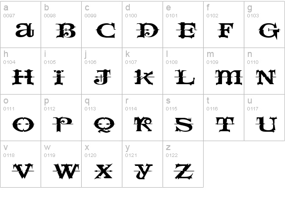 SpaceIveyExtended lowercase a-z preview