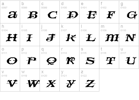 SpaceIveyExtended Italic lowercase a-z preview