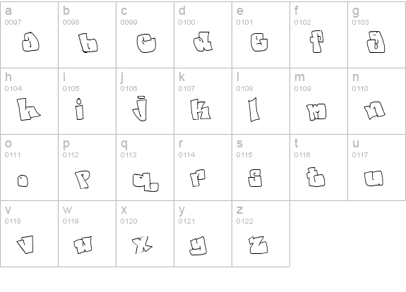 spanky 20 second version lowercase a-z preview