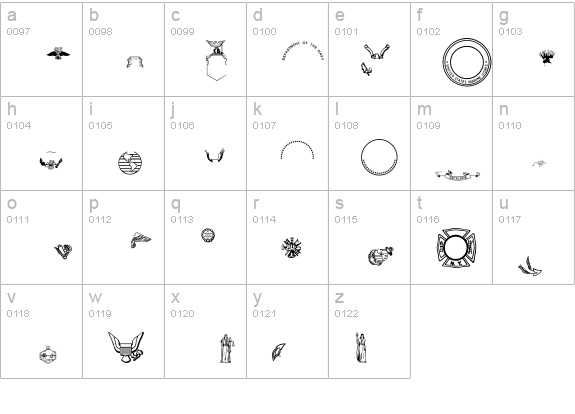 SpecialSealsP01 lowercase a-z preview
