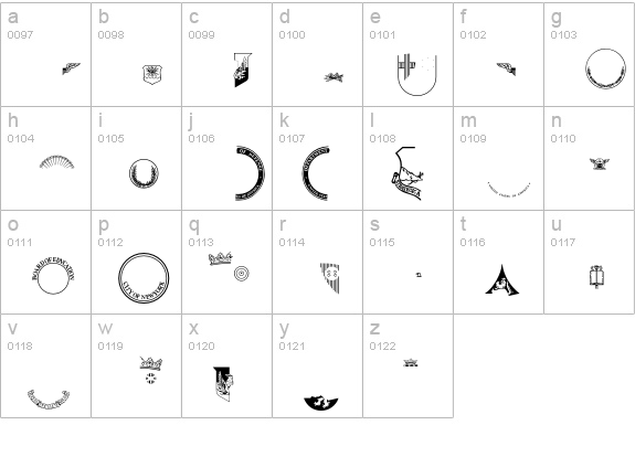 SpecialSealsP02 lowercase a-z preview