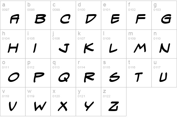 Spectre Verde BB Bold lowercase a-z preview