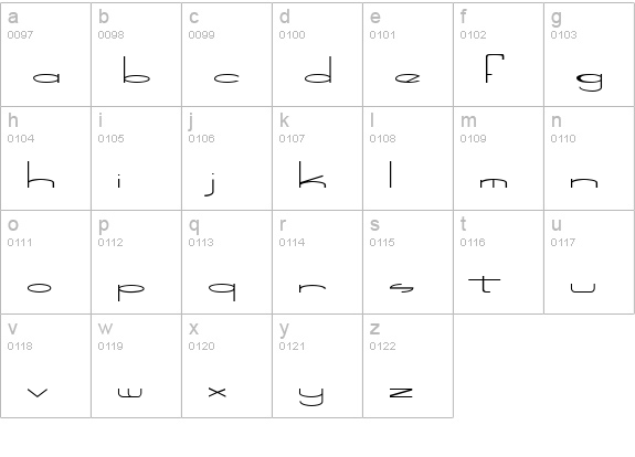 Speed Bowling lowercase a-z preview