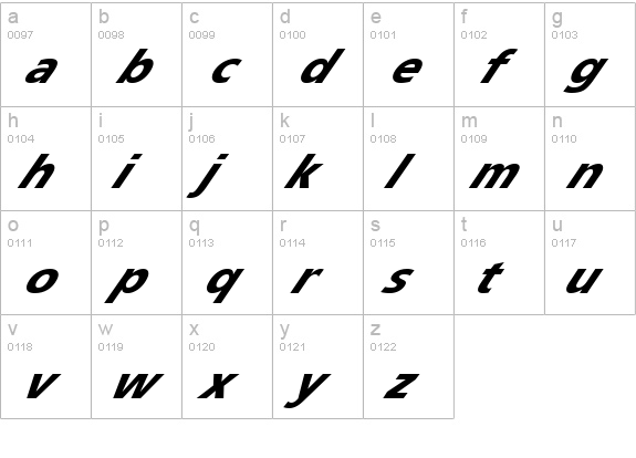 Speedy 12 lowercase a-z preview