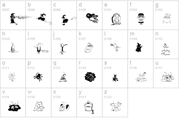 SpidersClub lowercase a-z preview