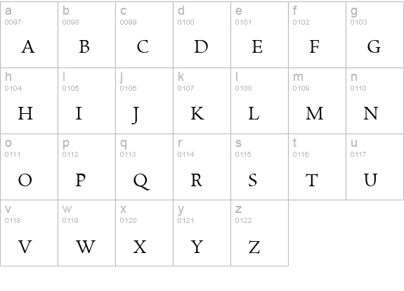 Spira-LightSmallCaps lowercase a-z preview