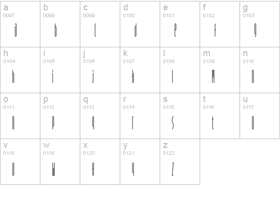 SpiritEF-Bold lowercase a-z preview