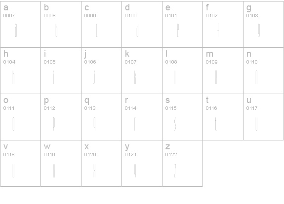 SpiritEF-Light lowercase a-z preview
