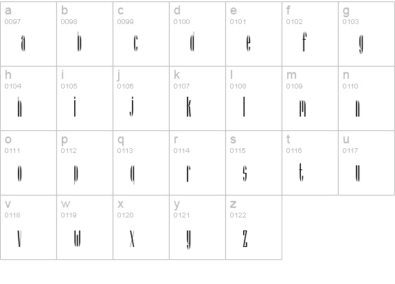 Spitbol SSi lowercase a-z preview