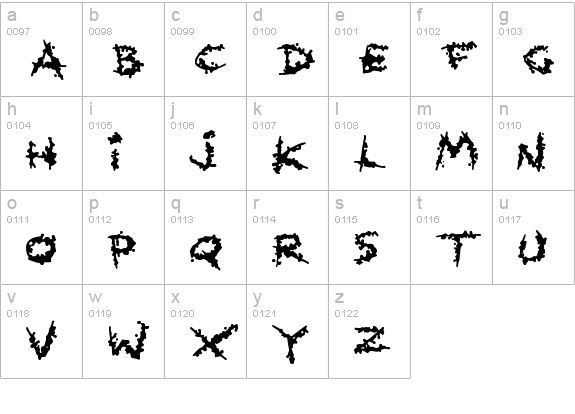 Splatlings
 lowercase a-z preview