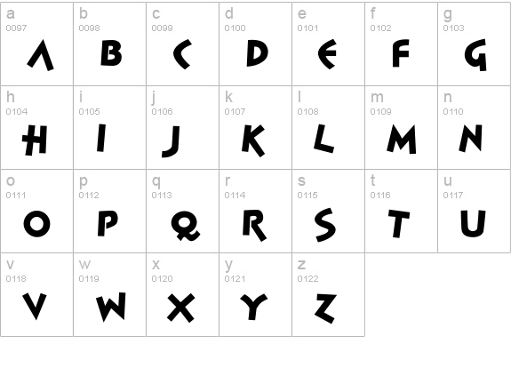 Spontan-Black lowercase a-z preview
