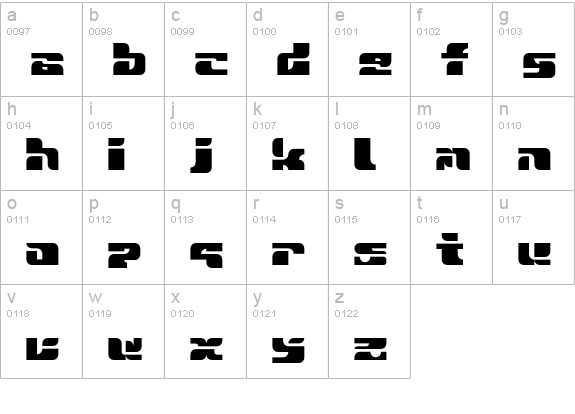 Sportswear-ERegular lowercase a-z preview