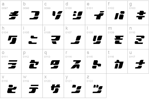 Sportswear-JFaster lowercase a-z preview