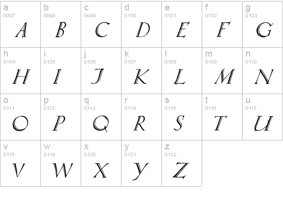 Springtime_Capitals lowercase a-z preview