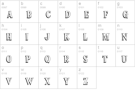 Sprocket Deluxe lowercase a-z preview