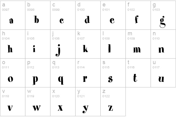 Spumoni LP Std lowercase a-z preview