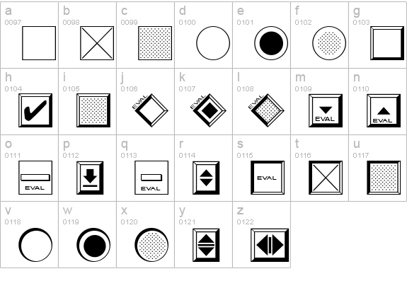 spWindows Normal lowercase a-z preview