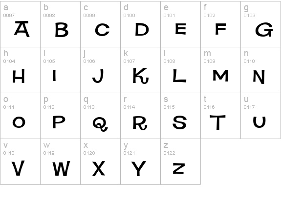 Square Meal lowercase a-z preview
