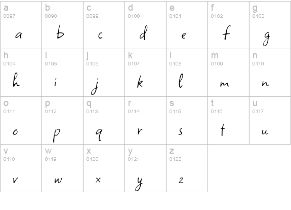 SquarePegROB lowercase a-z preview
