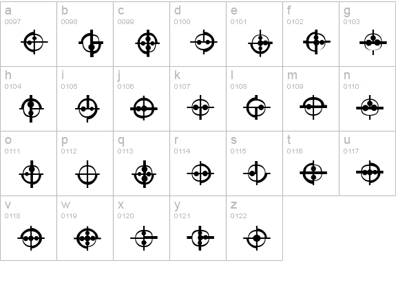 ST binar lowercase a-z preview