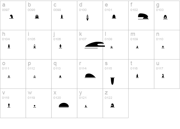 ST Dominion lowercase a-z preview