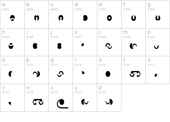 ST Krenim lowercase a-z preview