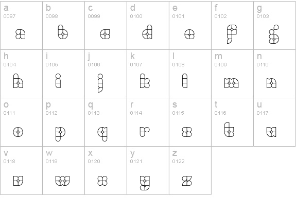 Stadia-Outline lowercase a-z preview