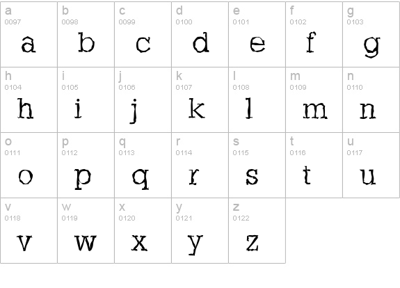 StaffordRandom-Light-Regular lowercase a-z preview