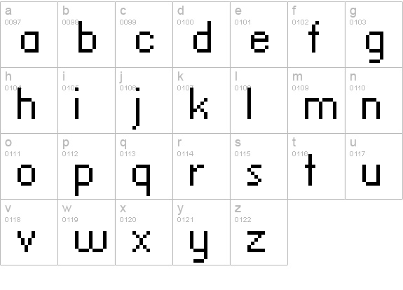 standard 09_56 lowercase a-z preview