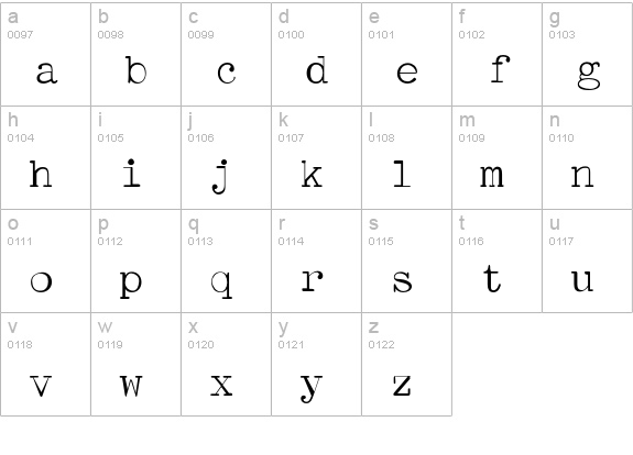 STAPortableLight lowercase a-z preview