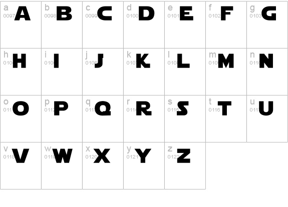 Star Jedi Logo DoubleLine2 lowercase a-z preview