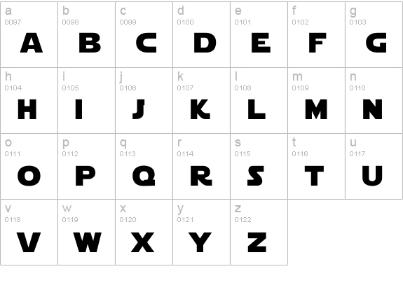 Star Jedi Rounded lowercase a-z preview