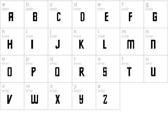 Star Series lowercase a-z preview