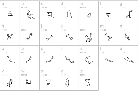 Stargate SG1 Go ald lowercase a-z preview