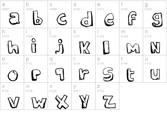 STARGUIDES lowercase a-z preview
