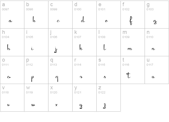 Starlight Hotel lowercase a-z preview