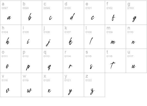 Stay In Villa lowercase a-z preview