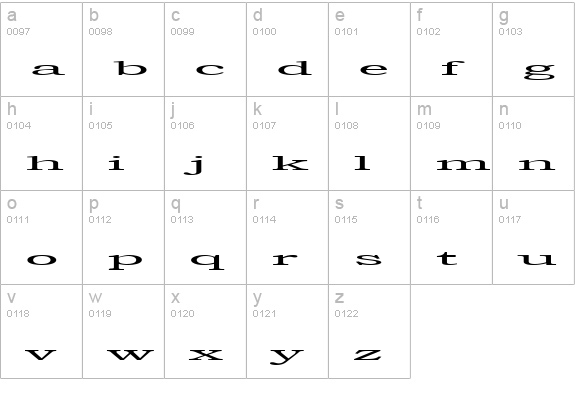 Steamroller lowercase a-z preview