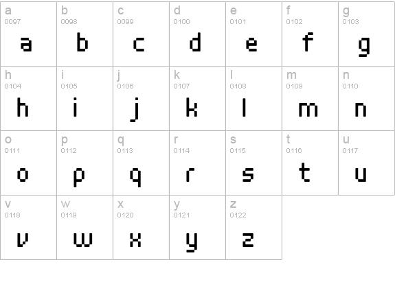 Stedelijk lowercase a-z preview