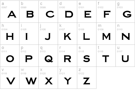 Steelman lowercase a-z preview