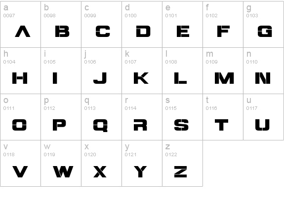 Steiner lowercase a-z preview