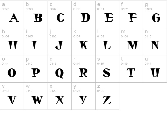 Stella Dallas lowercase a-z preview